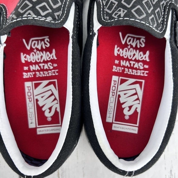 Vans Krooked by Natas x Ray Barbee Collab Sneakers Men 8.5 Limited Edition - Picture 12 of 14
